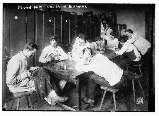 Germans in barracks