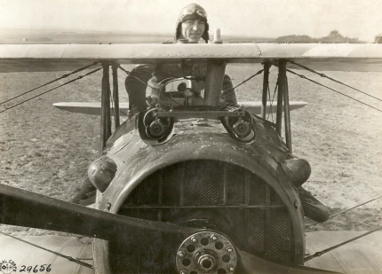 Rickenbacker with plane