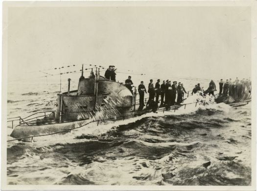 Navy U-58_captured_1917
